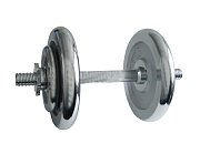 Egykezes terhelhető súlyzó, krómozott 14 kg - átmérő 25 mm